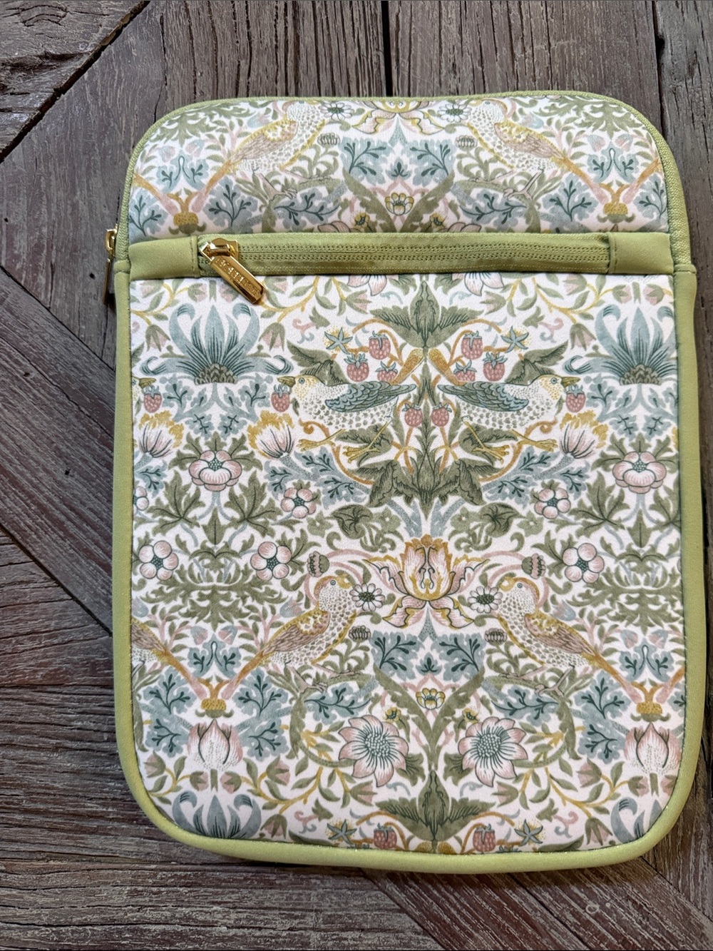 William Morris Tablet Sleeve in Sage Green